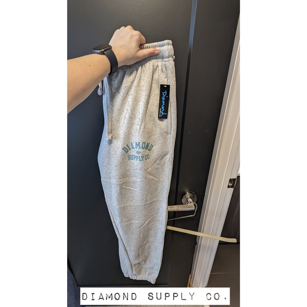 DIAMOND SUPPLY CO. Grey sweatpants L